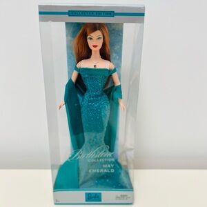 COLLECTIBLE BARBIE BIRTHSTONE COLLECTION IN MAY EMERALD 2002 EDITION NEW IN BOX‎